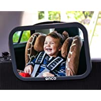 Los mejores  - ONCO Espejo Coche Bebe Asiento Trasero - Espejo Bebe 100% a prueba de rotura - Conduce con seguridad y supervisa a tu…